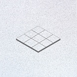 Клинкерная напольная мозаика ABC Trend Rügen-weiss 99*99*8 мм (90шт/м2)