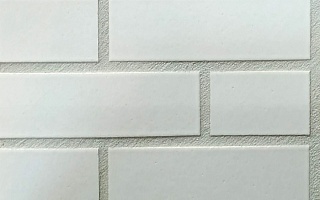 Weiss 300 белая, 240*71*10 мм, Глазурованная клинкерная фасадная плитка под кирпич ABC