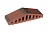 Lode Aquarius Фигурный кирпич для забора и перекрытий, большая 310/250x100x78 мм, красно-коричневый
