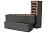 Кирпич клинкерный облицовочный темно-серый, Lode SATURN (штрих) штриховая, 250*85*65 мм