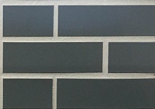 Глазурованная клинкерная фасадная плитка под кирпич ABC Dunkelgrau 380 серая, 240*115*10 мм