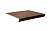 Клинкерная ступень флорентинер противоскользящая плитка Interbau Nature Art Umbra braun, 360*320*9,5 мм