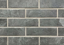 Колорадо-2 серая клинкерная фасадная плитка под кирпич 245*65*7 мм, керамин