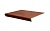 Клинкерная ступень флорентинер противоскользящая плитка Interbau Nature Art Cognac braun, 360*320*9,5 мм